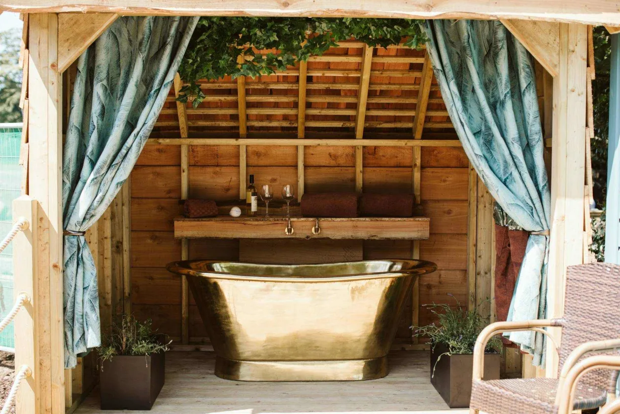 Galgorm UK resort Shepherd's Hut Outdoor Tub